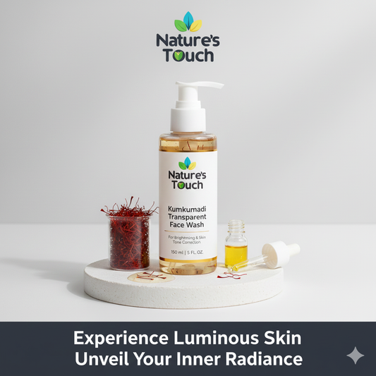 Nature's Touch | Kumkumadi Transparent Face Wash for Ayurvedic Brightening & Tone