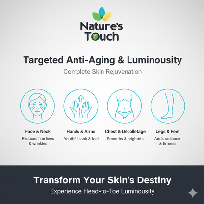 Nature's Touch | Gold Radiance Face Gel with 24K Gold for Anti-Aging & Luminous Skin