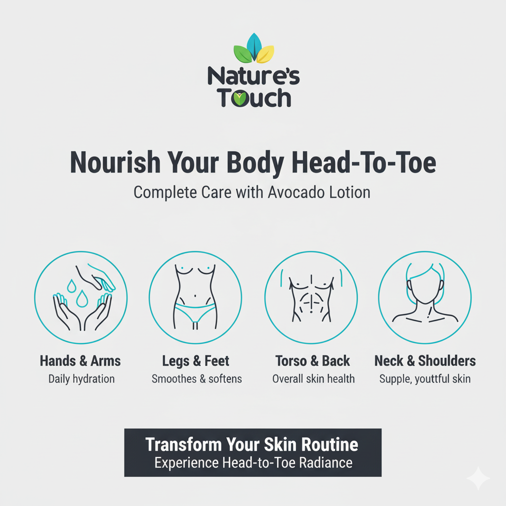 Nature's Touch | Avocado Nourishing Body Lotion with Essential Omegas