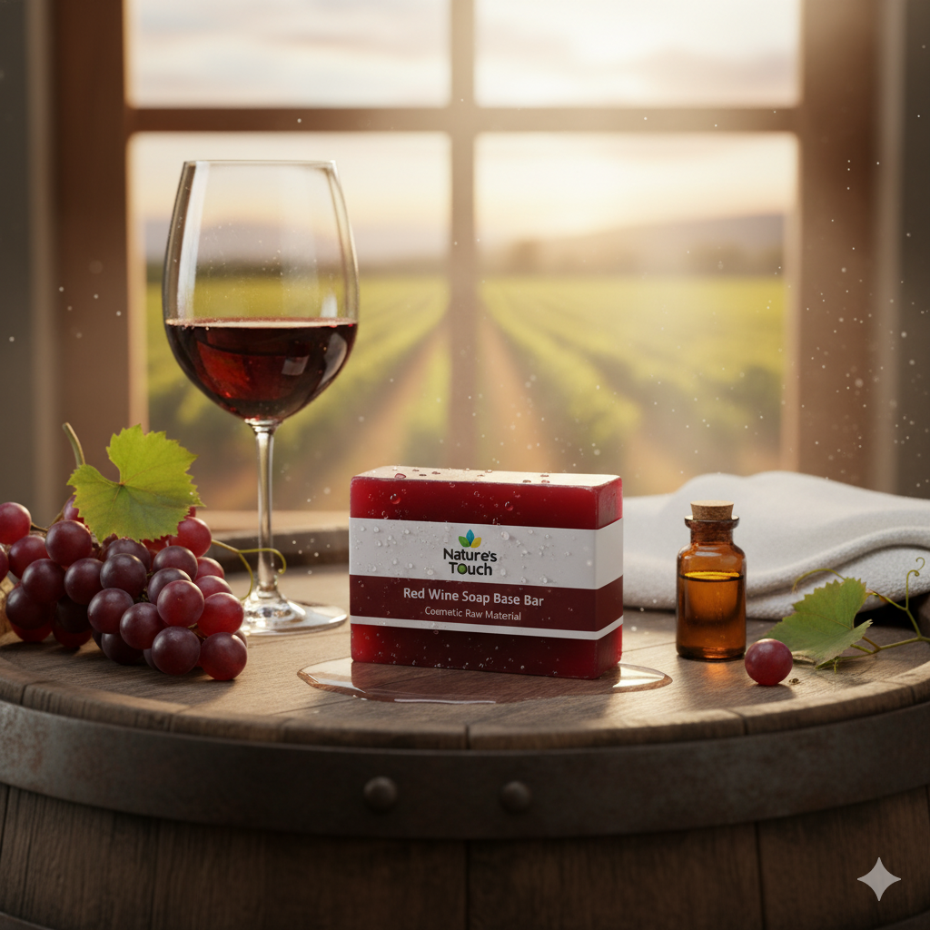 Bulk Red Wine Melt and Pour Soap Base | Antioxidant Rich Cosmetic Raw Material