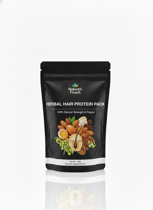 Natures Touch Herbal Hair Protein Pack | 100% Natural Strength & Repair