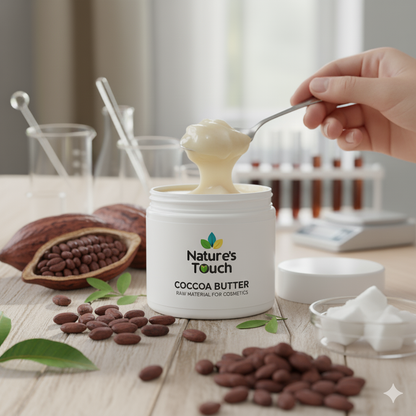 Pure Unrefined Cocoa Butter: Deeply Moisturizing & Solid Raw Material
