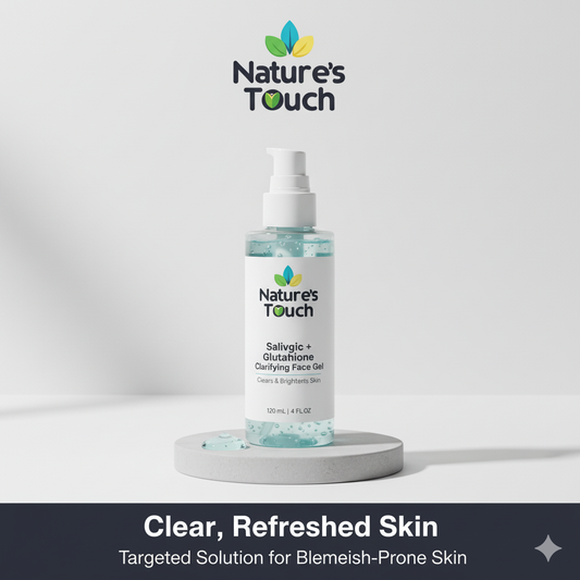 Nature's Touch | Salicylic Acid + Glutathione Clarifying Face Gel for Acne & Brightening