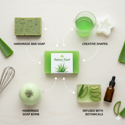 Bulk Aloe Vera Melt and Pour Soap Base | Soothing & Hydrating Cosmetic Raw Material