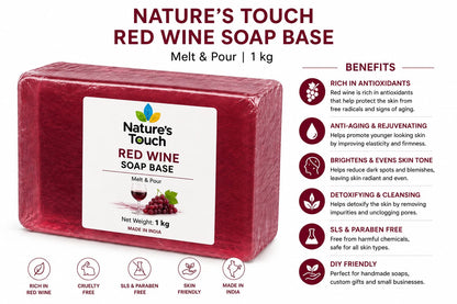Bulk Red Wine Melt and Pour Soap Base | Antioxidant Rich Cosmetic Raw Material