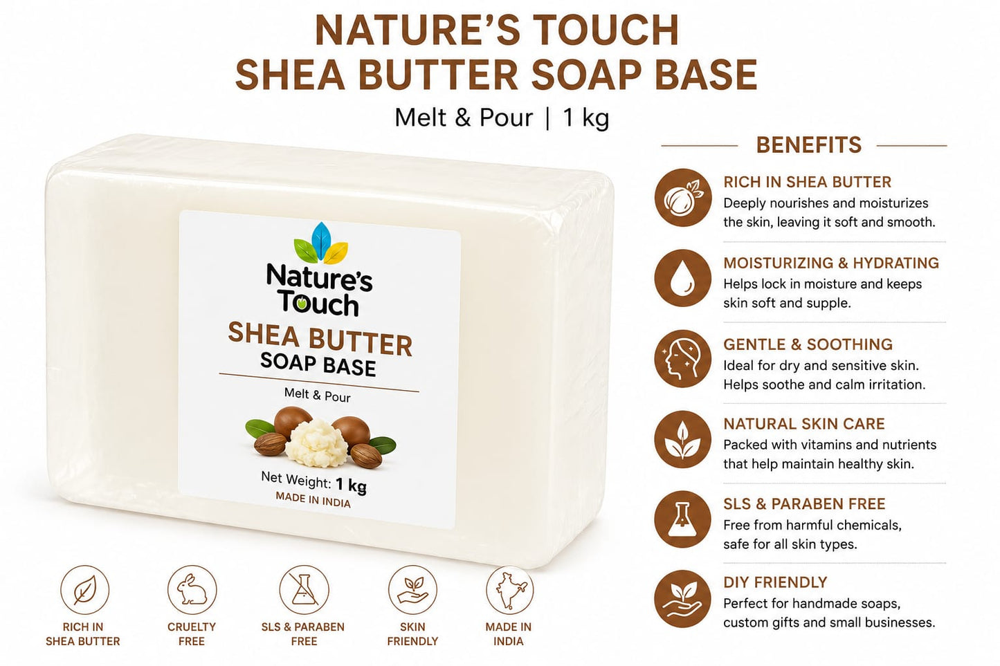 Bulk Shea Butter Melt and Pour Soap Base | Premium Wholesale Cosmetic Supplier