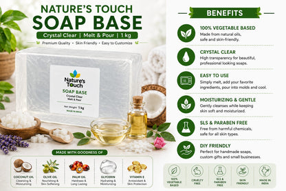 Bulk Transparent Glycerin Soap Base | Crystal Clear Melt and Pour Raw Material