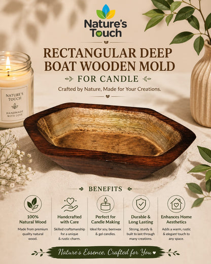 Nature's Touch Wooden Candle Moulds
