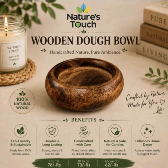 Nature's Touch Wooden Candle Moulds