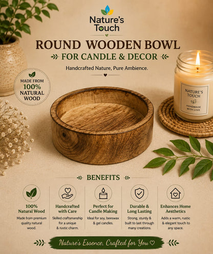 Nature's Touch Wooden Candle Moulds