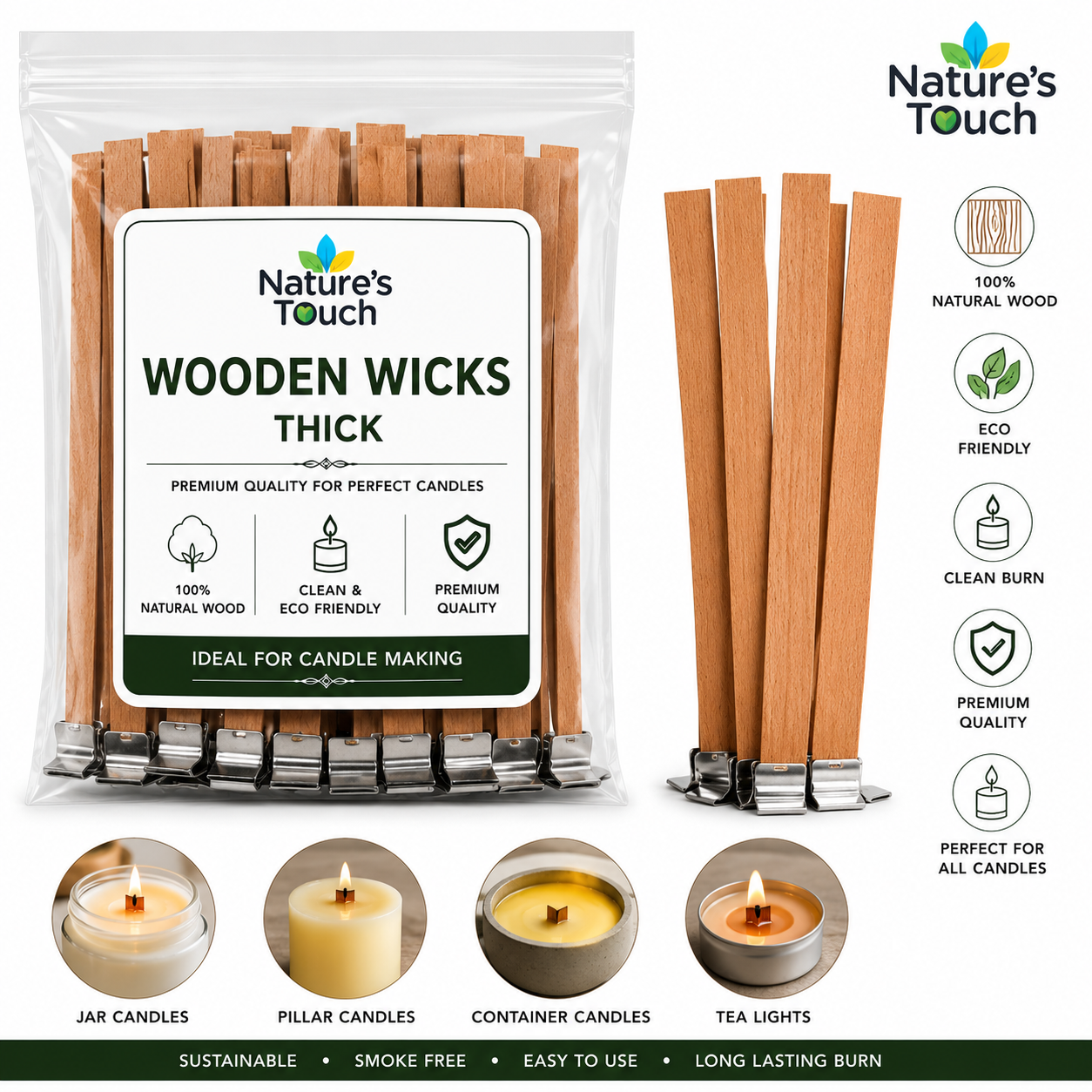 Nature's Touch Candle Wicks