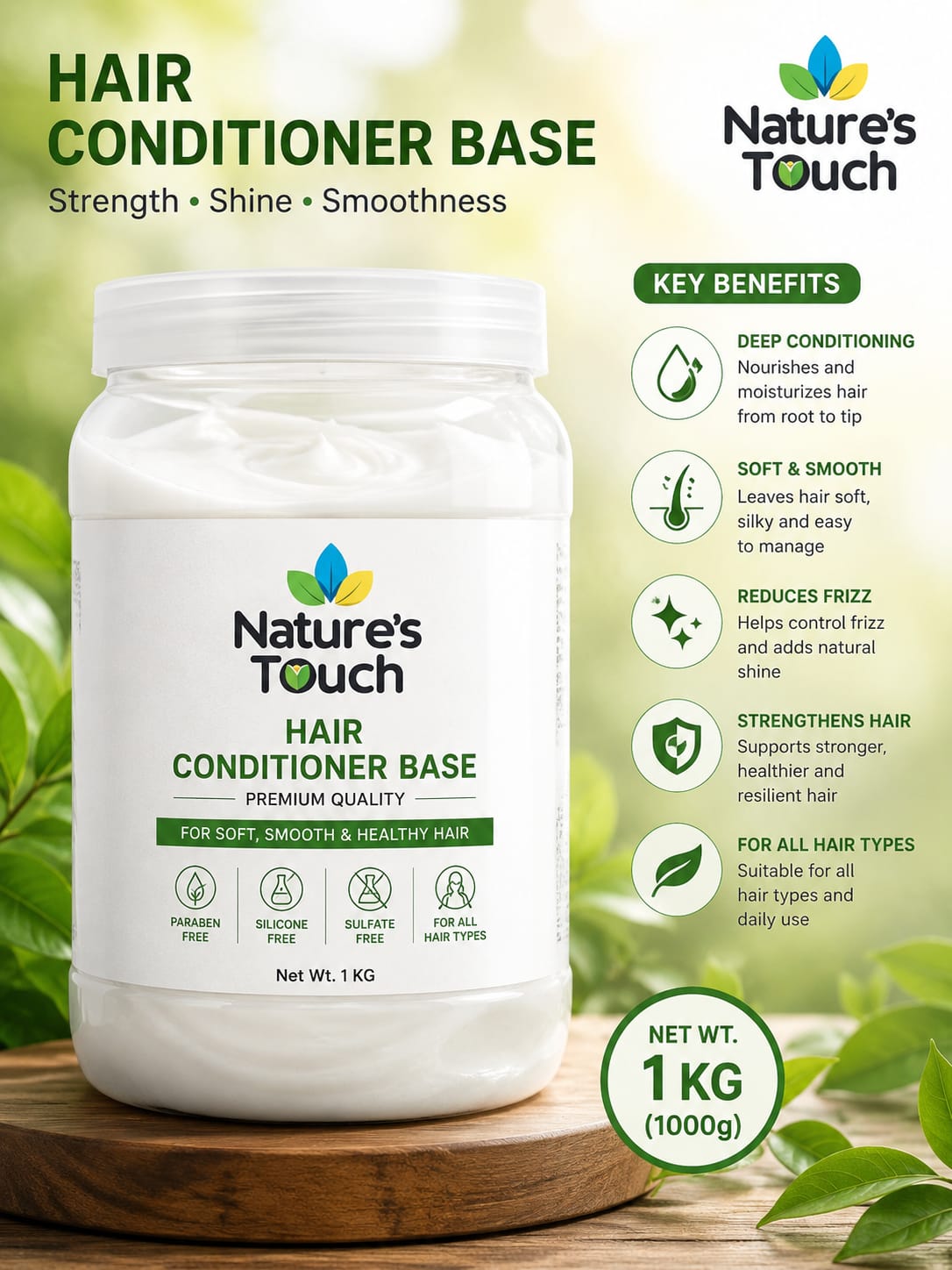 Premium Hair Conditioner Base for DIY & Private Label - Bulk Raw Material Supplier