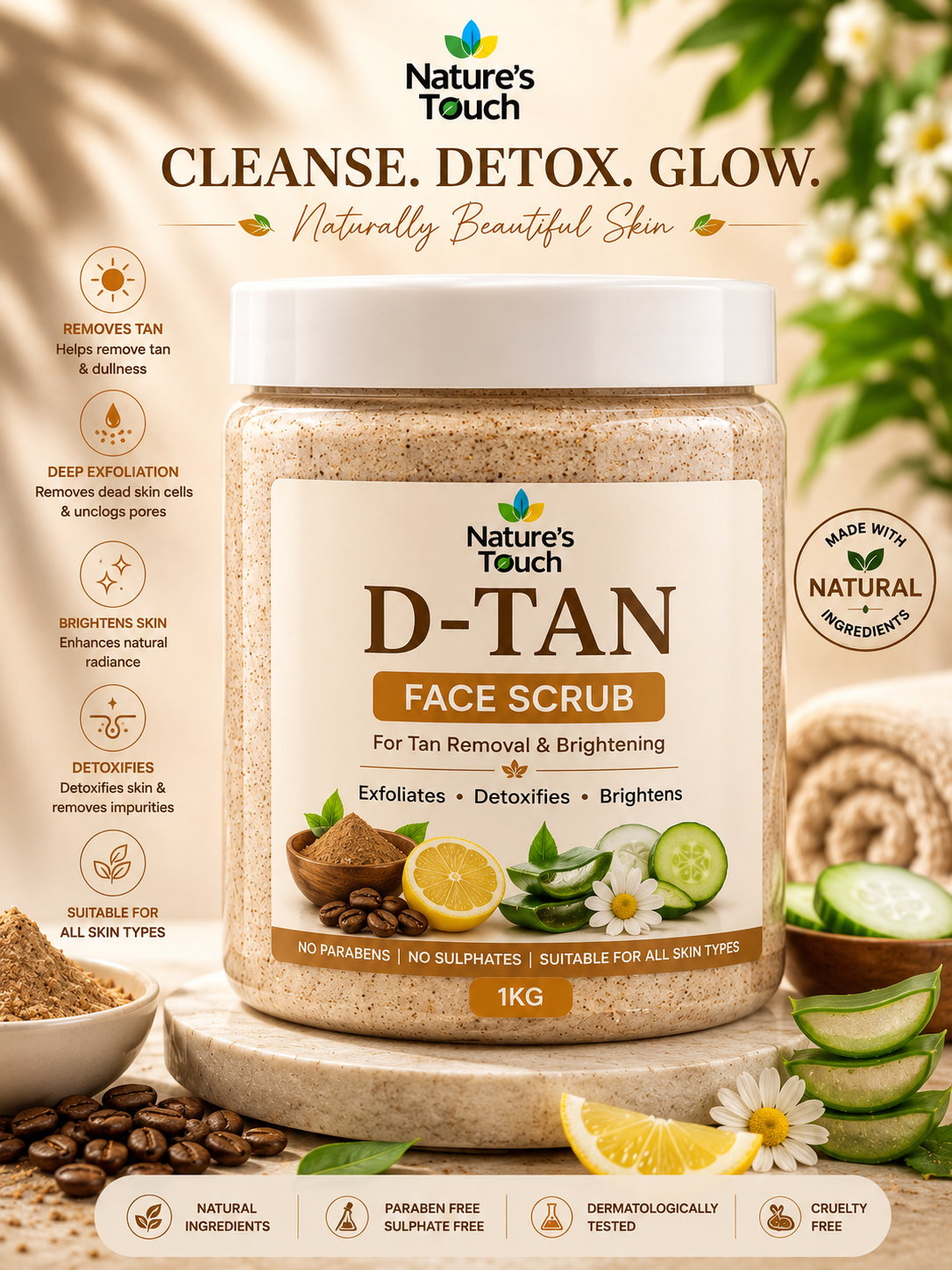 Nature's Touch Face Scrubs