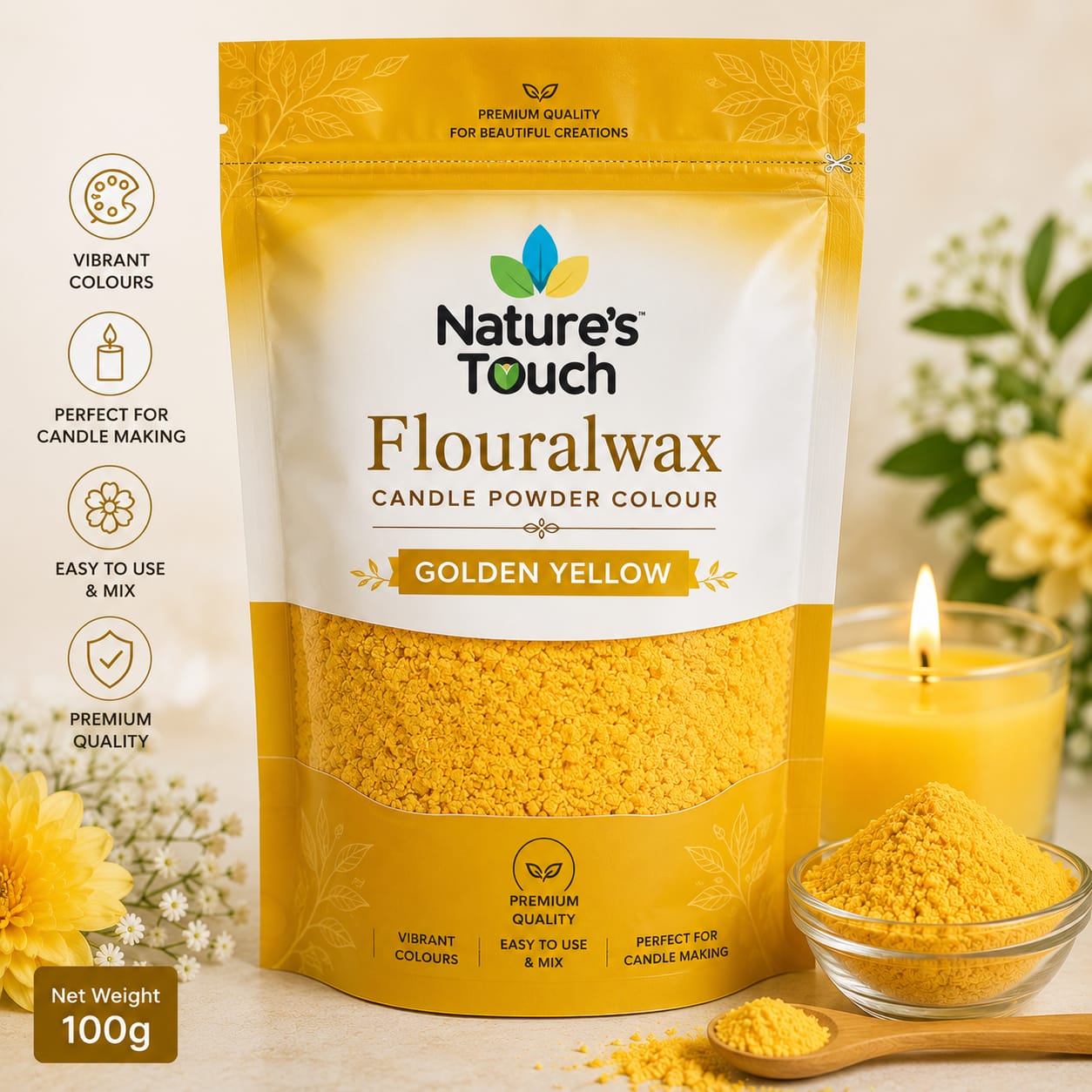Nature's Touch FloralWax Candle Powder Colours