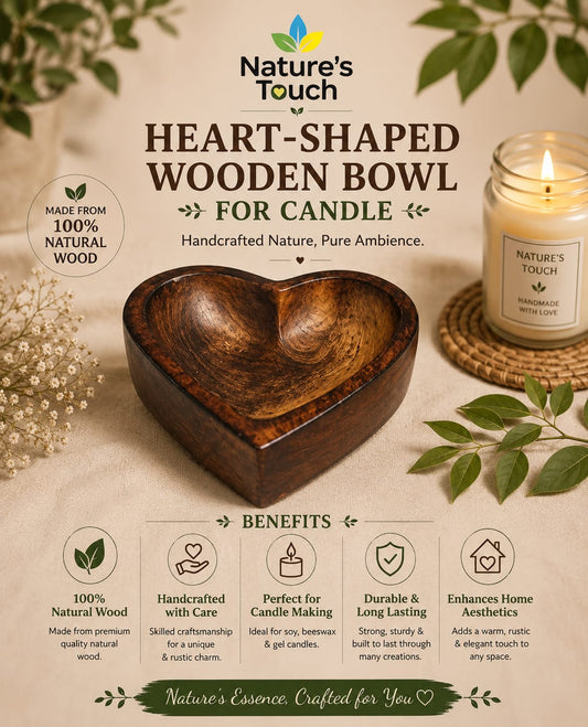 Nature's Touch Wooden Candle Moulds