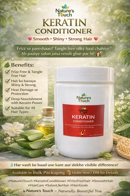 Natures Touch Keratin Repair Conditioner | Deep Strength & Smoothness