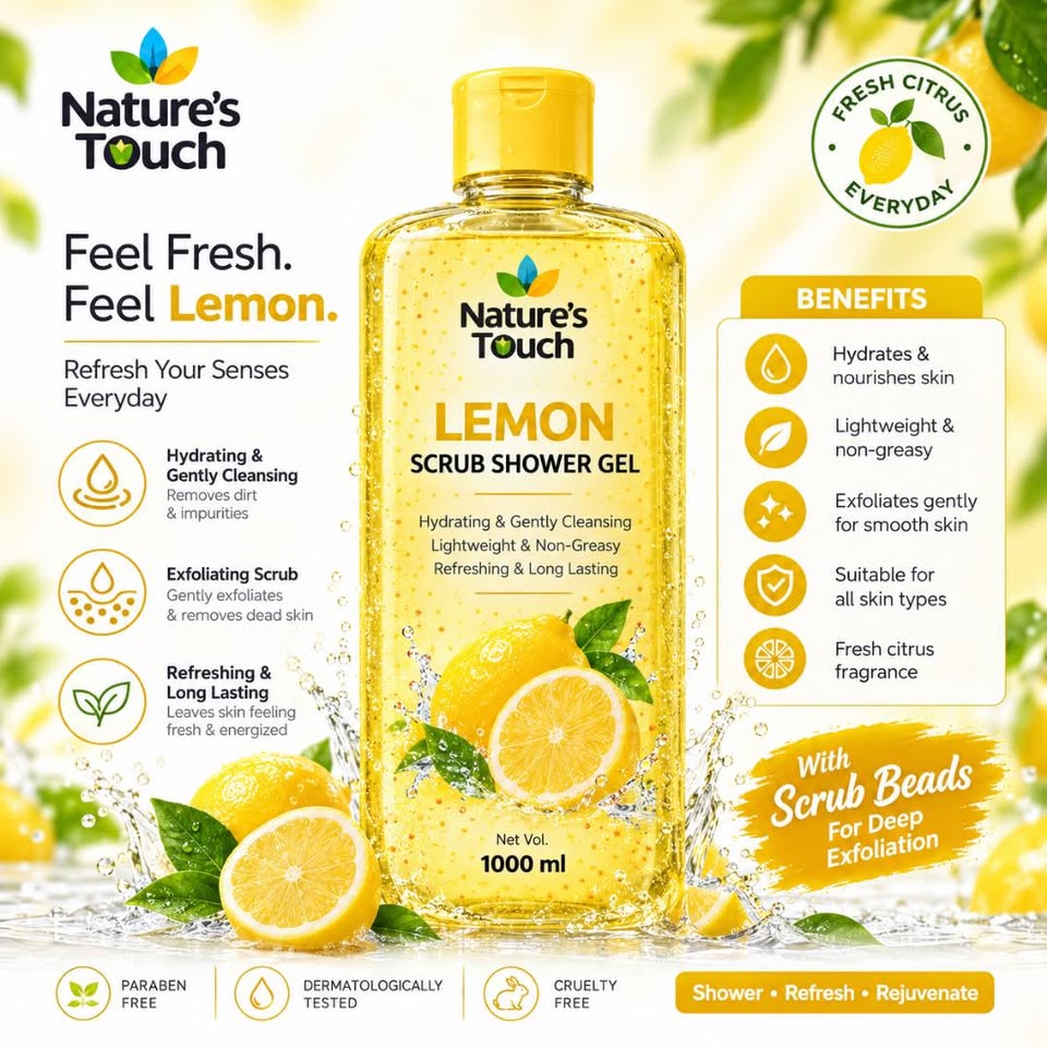 Nature's Touch Shower Gel with Scrub