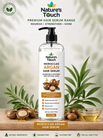 Natures Touch Moroccan Argan Hair Serum | Ultra-Nourishing & Repair