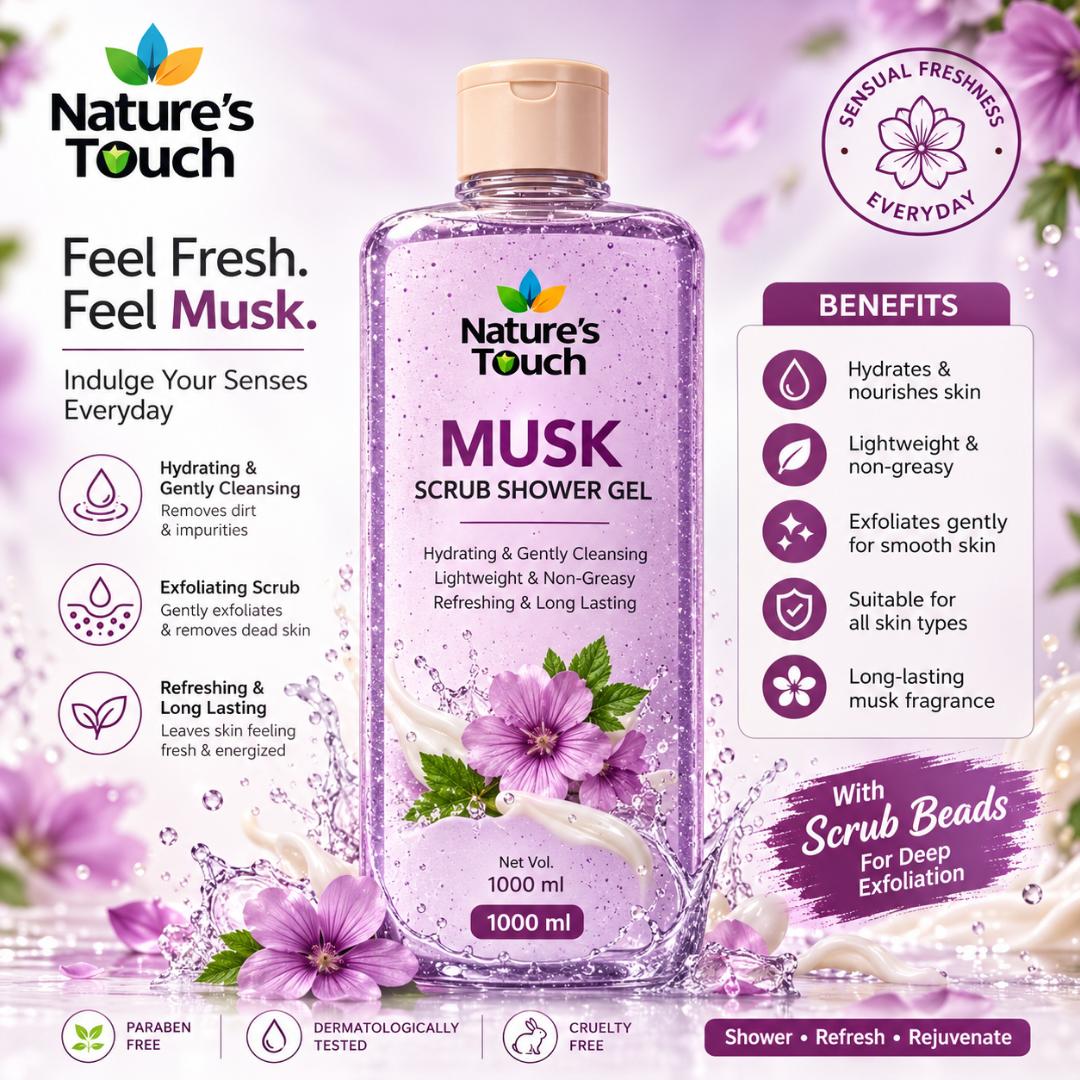 Nature's Touch Shower Gel with Scrub