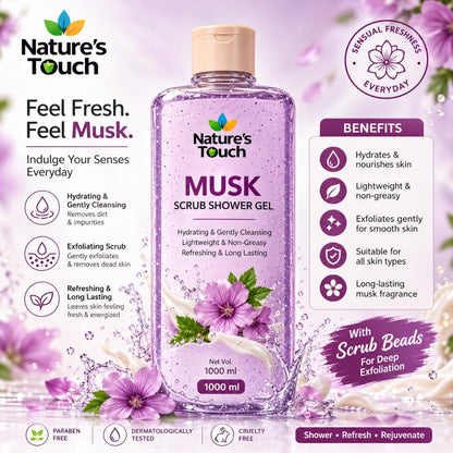 Nature's Touch Shower Gel with Scrub