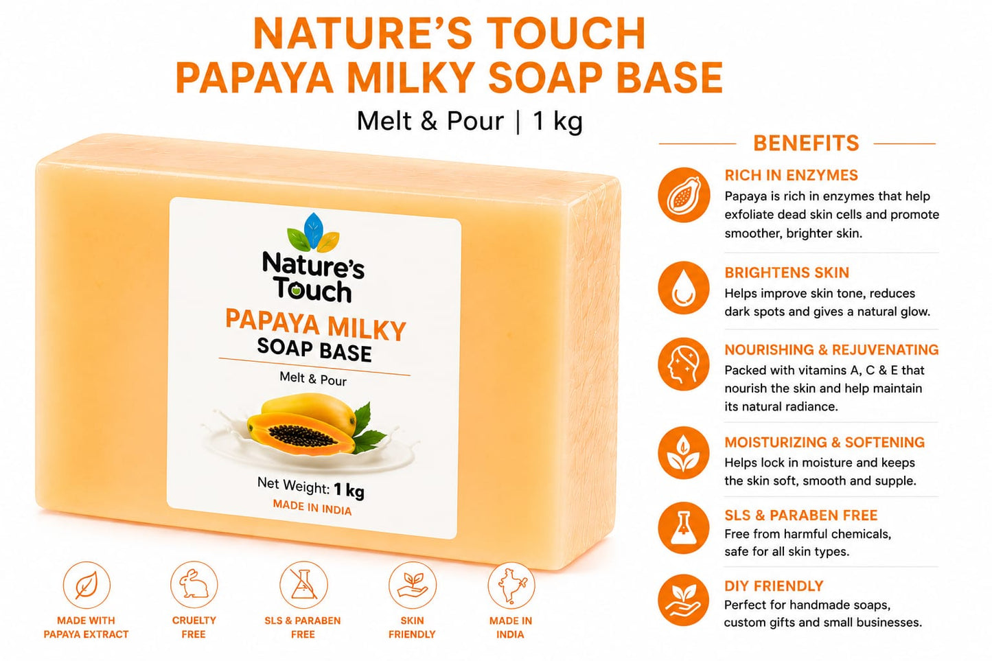 Papaya Milky Soap Base
