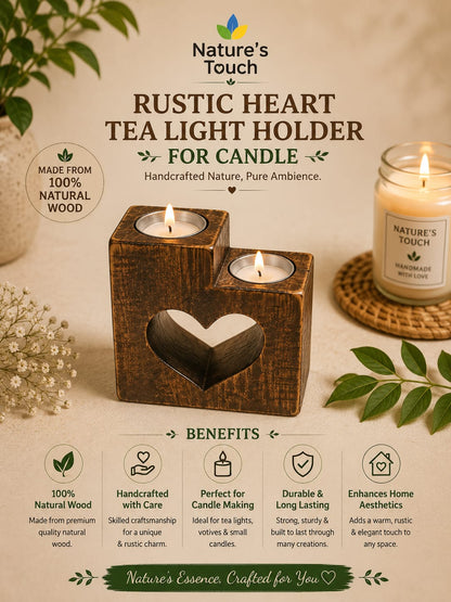 Nature's Touch Wooden Candle Moulds