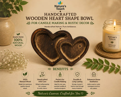 Nature's Touch Wooden Candle Moulds
