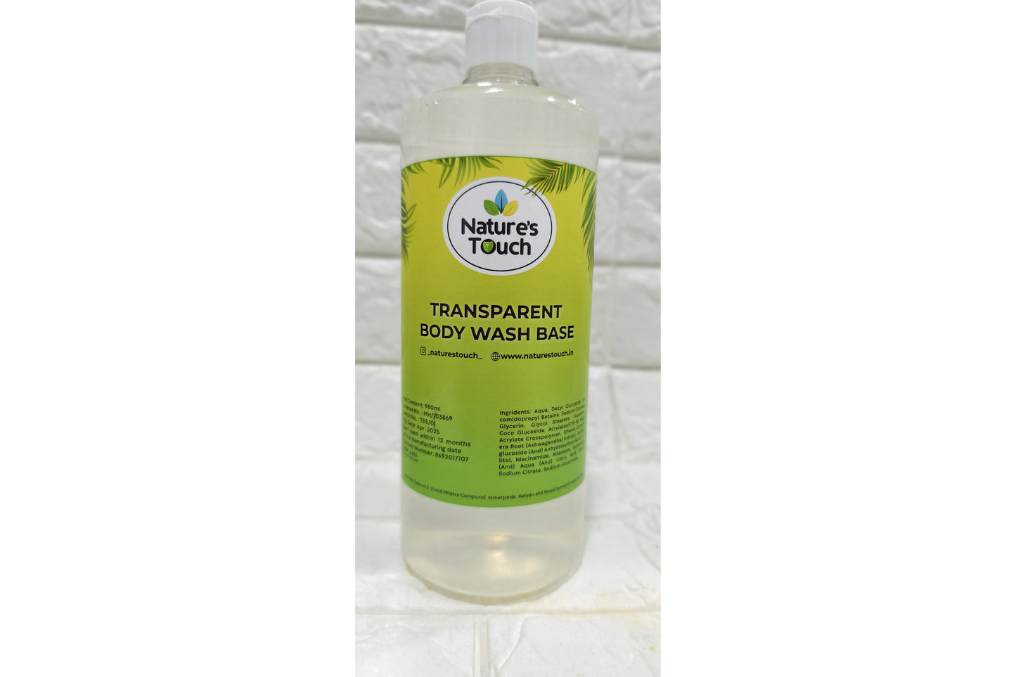 Transparent Body Wash Base